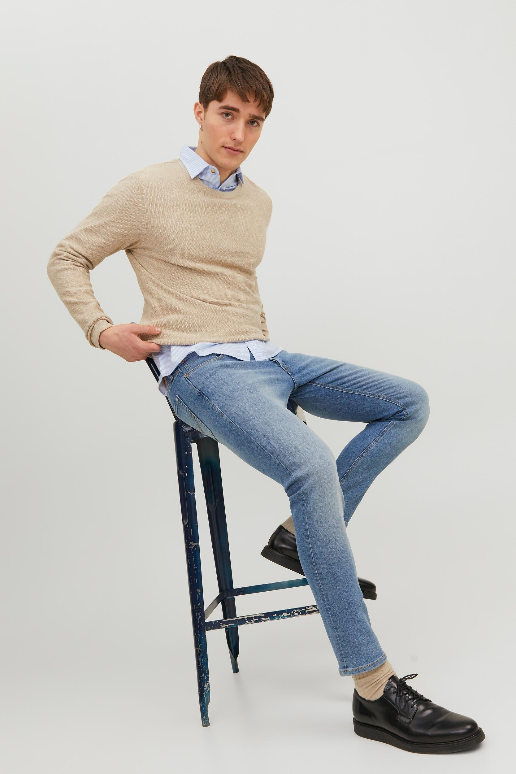 Jack & Jones Glenn MF 770 Slim Fit Jeans Blue Denim - 784 - Image 7