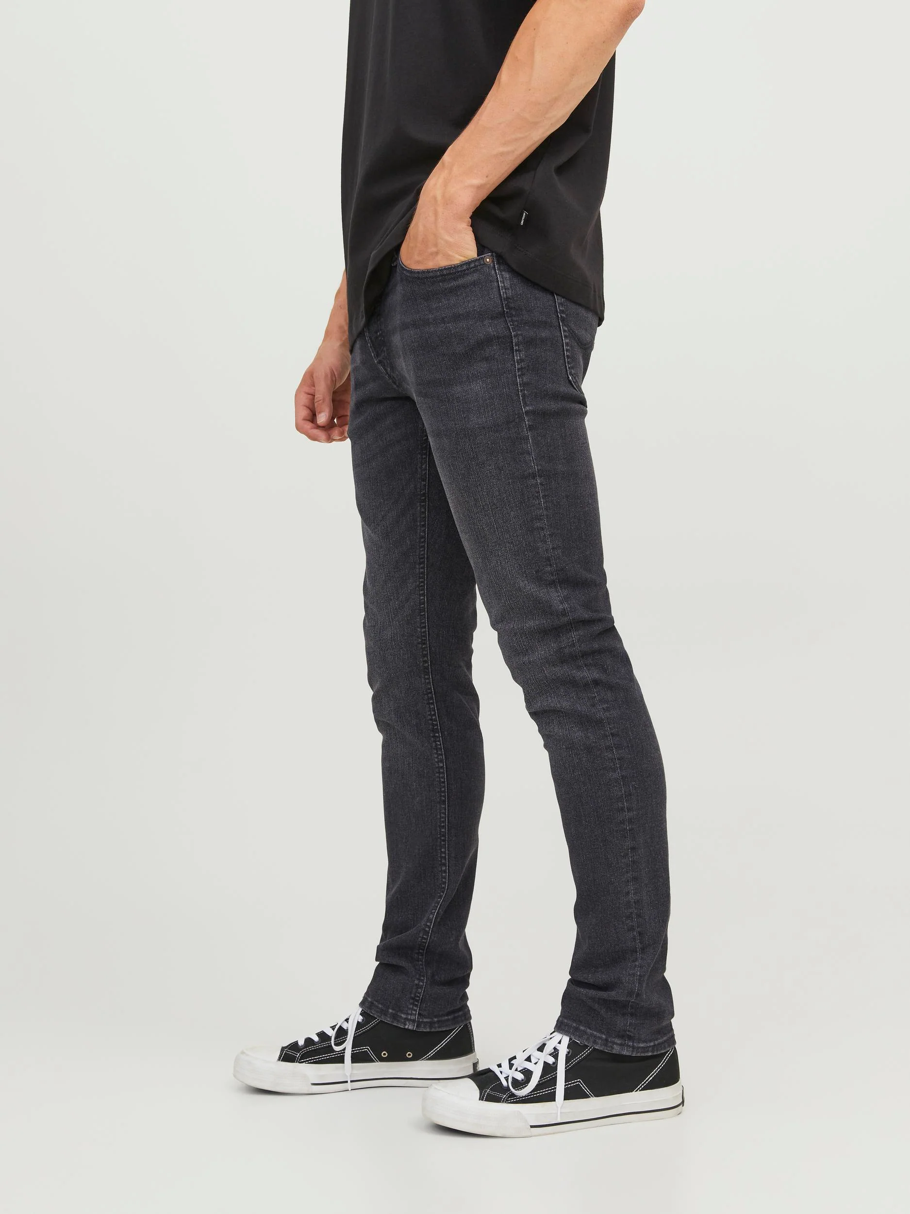 Jack & Jones Glenn Original 270 Slim Fit Jeans Black Denim - 739 - Image 4