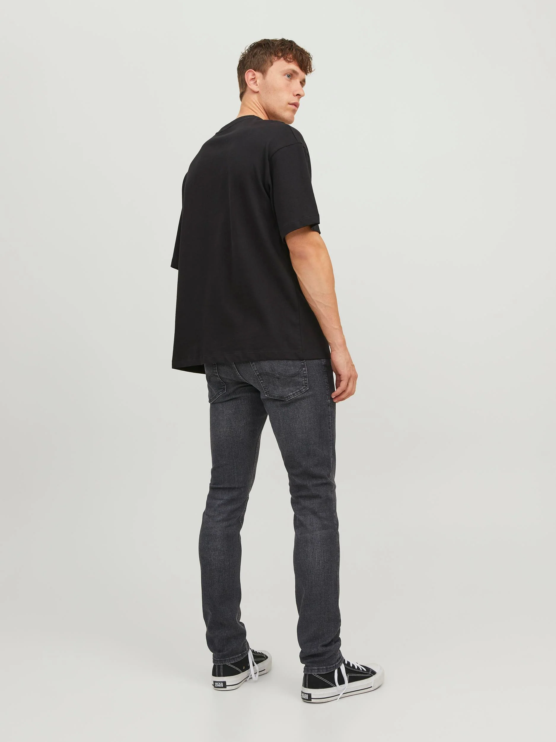 Jack & Jones Glenn Original 270 Slim Fit Jeans Black Denim - 739 - Image 7
