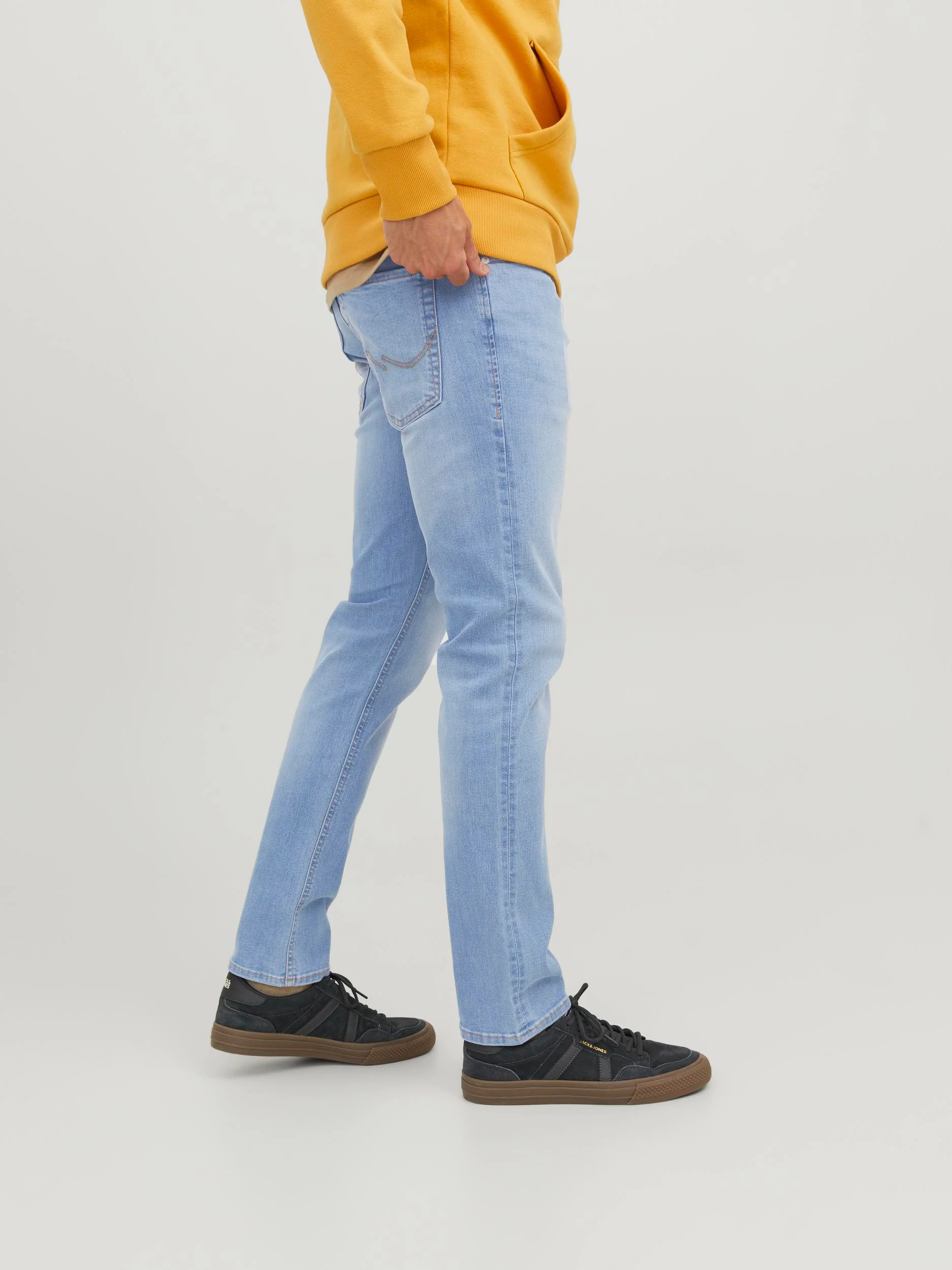Jack & Jones Glenn Original 330 Slim Fit Jeans Blue Denim - 738 - Image 3