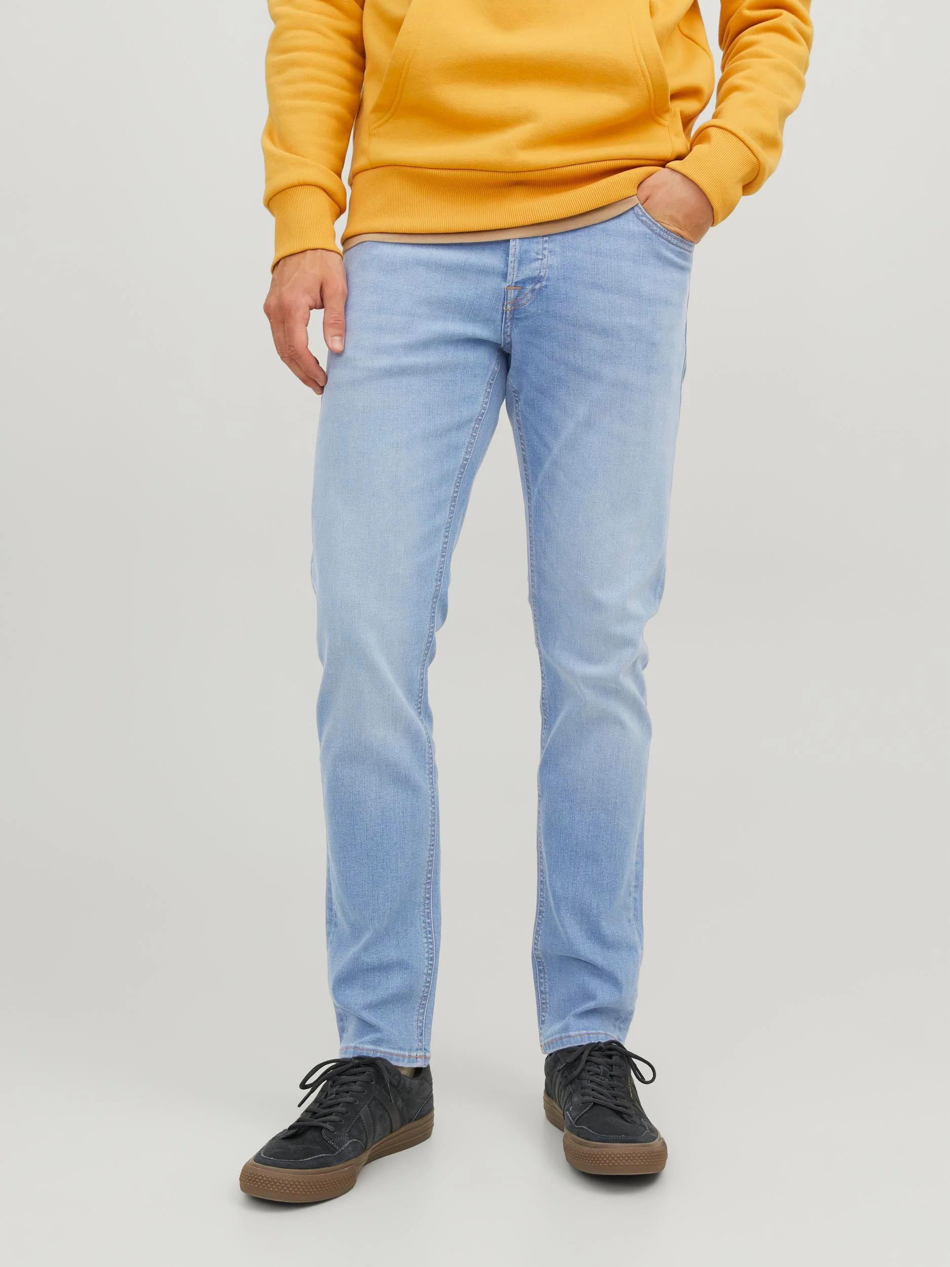 Jack & Jones Glenn Original 330 Slim Fit Jeans Blue Denim - 738 - Image 5