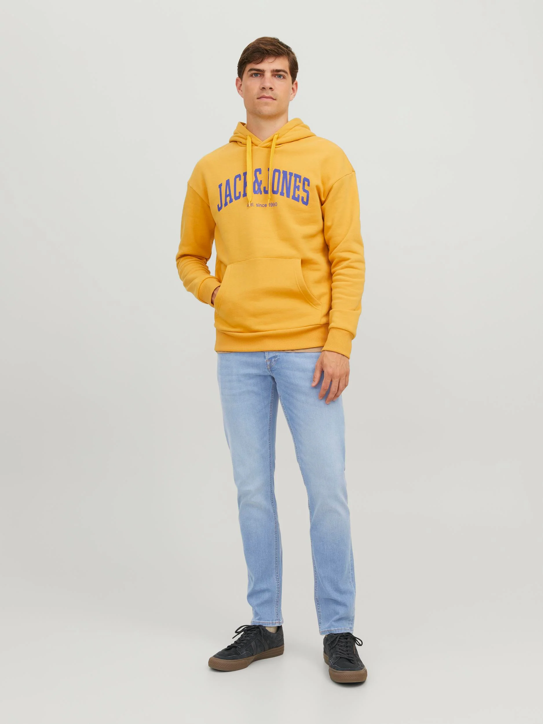 Jack & Jones Glenn Original 330 Slim Fit Jeans Blue Denim - 738 - Image 7