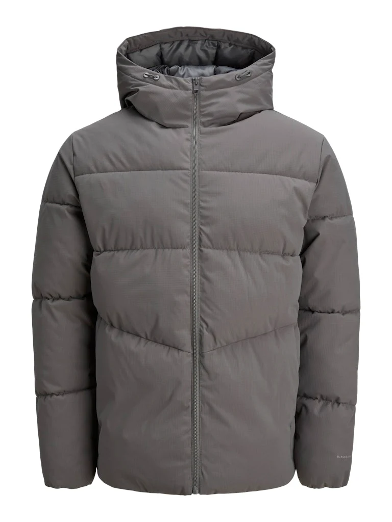 Jack & Jones Global Puffer Jacket Coat Grey - 627 - Image 7