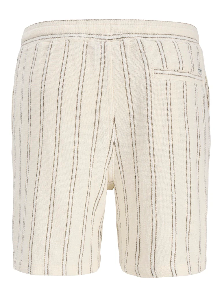 Jack & Jones Jaiden Coba Stripe Jog Short Ecru - 954 - Image 4