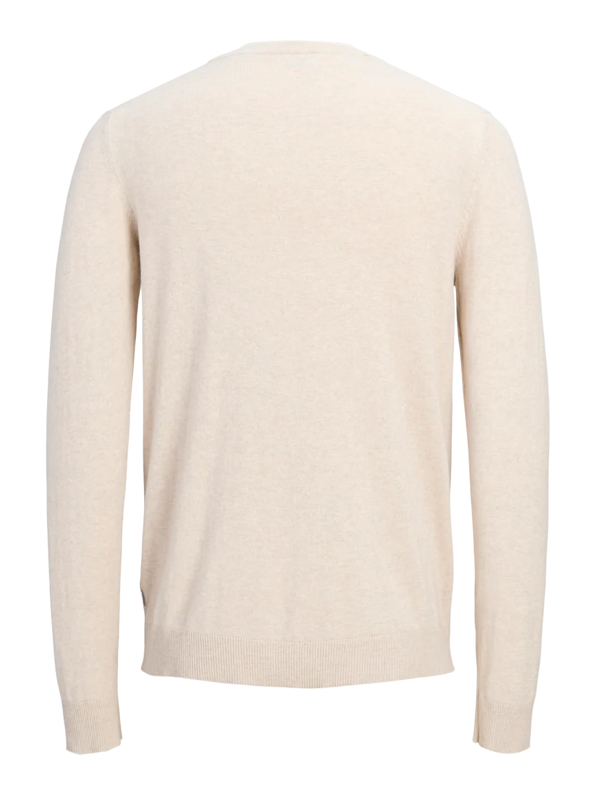 Jack & Jones James Crew Neck Knitwear Jumper Stone - 580 - Image 4