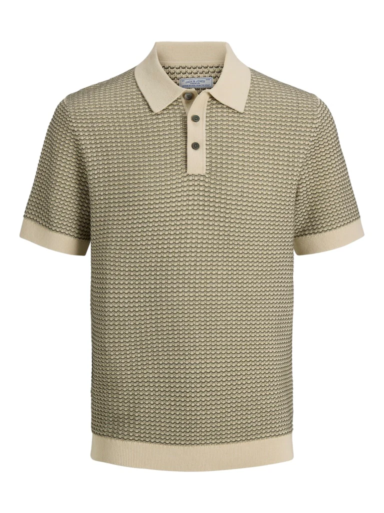 Jack & Jones Kingsley Knit SS Polo Olive - 030 - Image 2