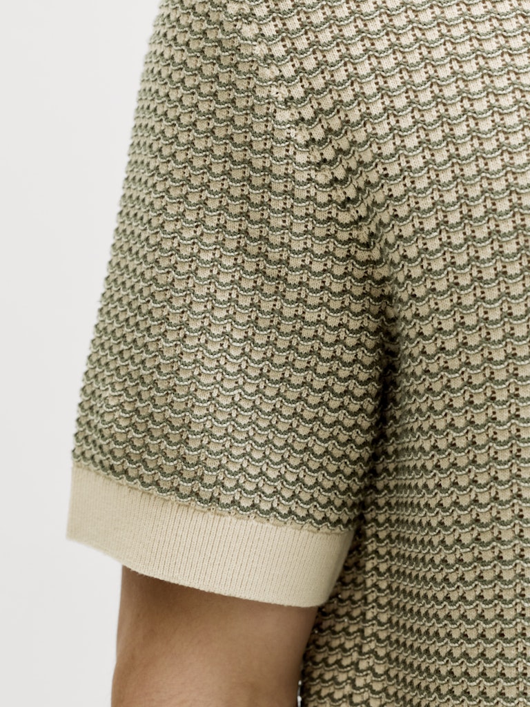 Jack & Jones Kingsley Knit SS Polo Olive - 030 - Image 4
