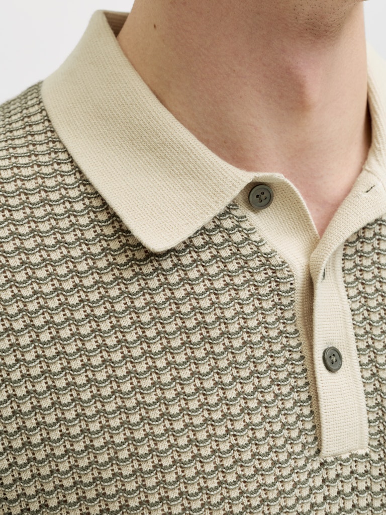 Jack & Jones Kingsley Knit SS Polo Olive - 030 - Image 5