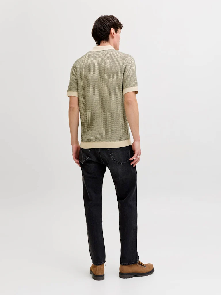 Jack & Jones Kingsley Knit SS Polo Olive - 030 - Image 6