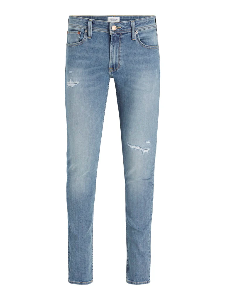 Jack & Jones Liam 161 Stretch Skinny Jeans Zip Fly Blue - 751