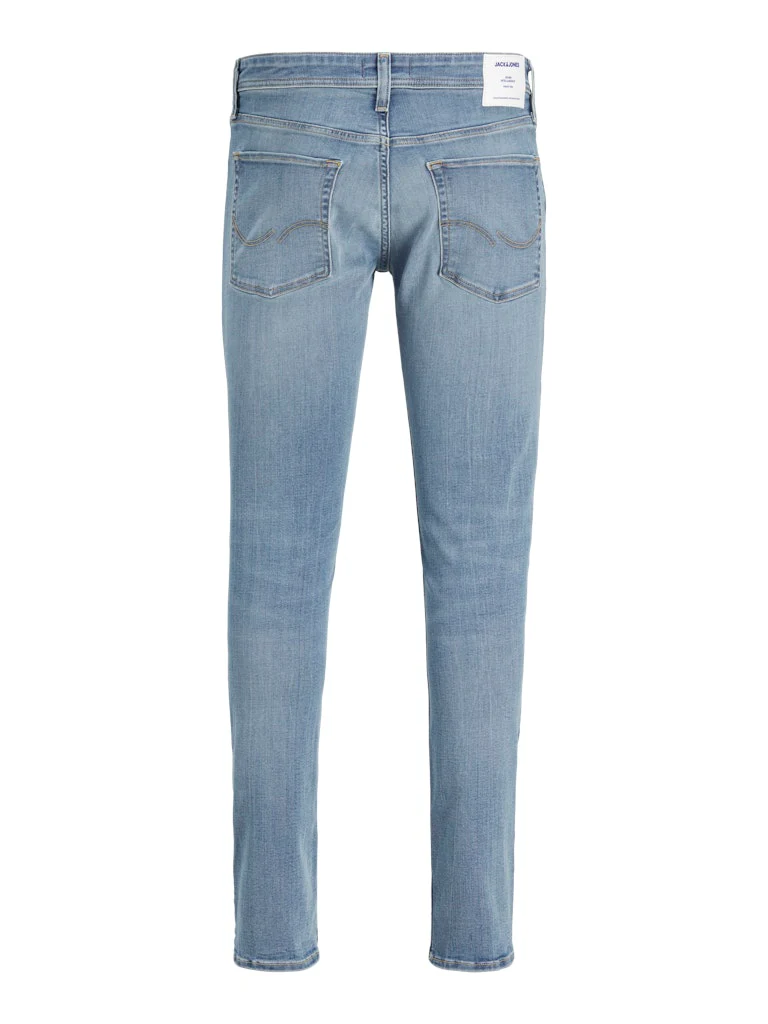 Jack & Jones Liam 161 Stretch Skinny Jeans Zip Fly Blue - 751 - Image 3