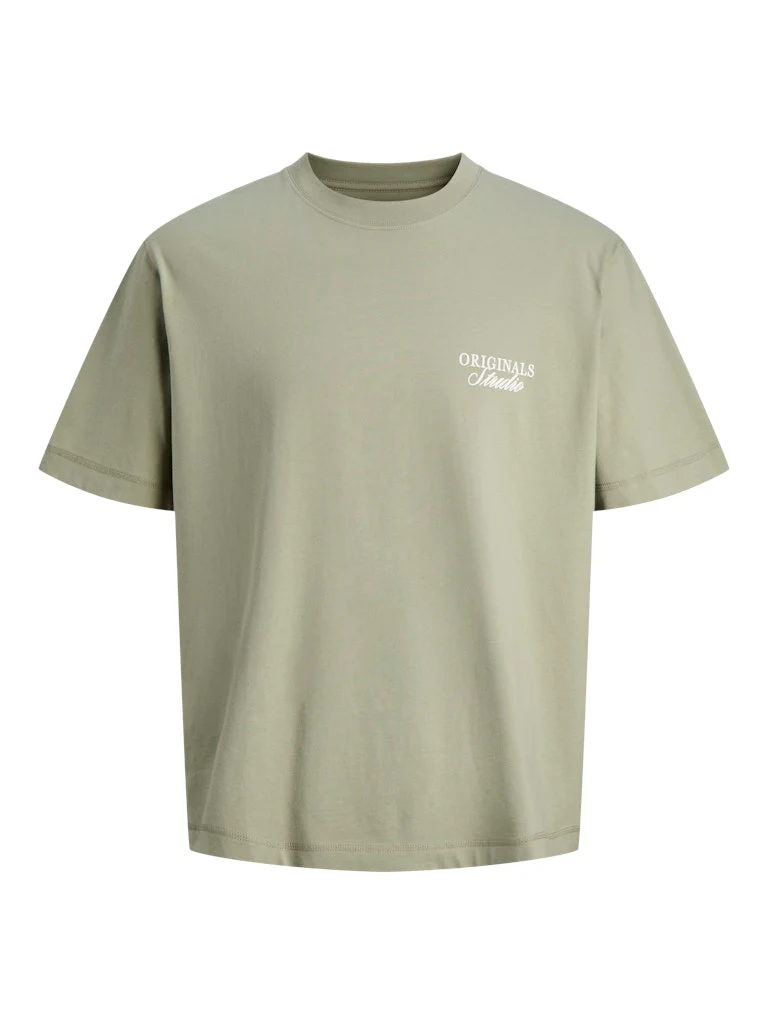 Jack & Jones Loose Fit Back Print Tee Seagrass Green - 384 - Image 2