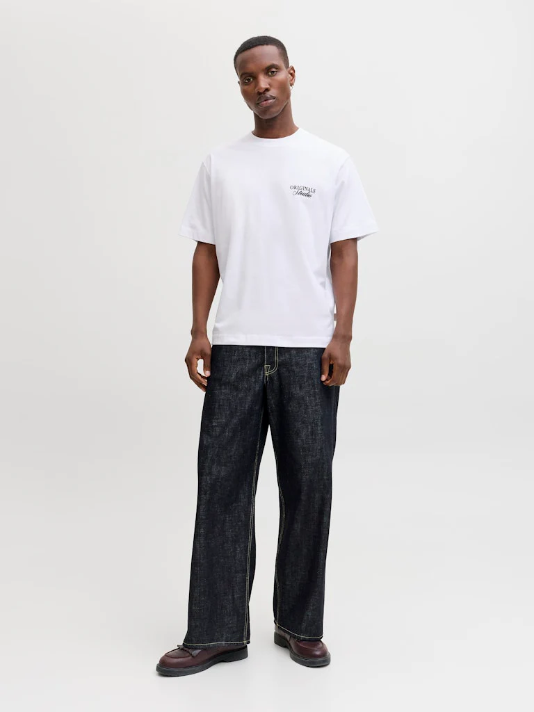 Jack & Jones Loose Fit Back Print Tee White - 377 - Image 6