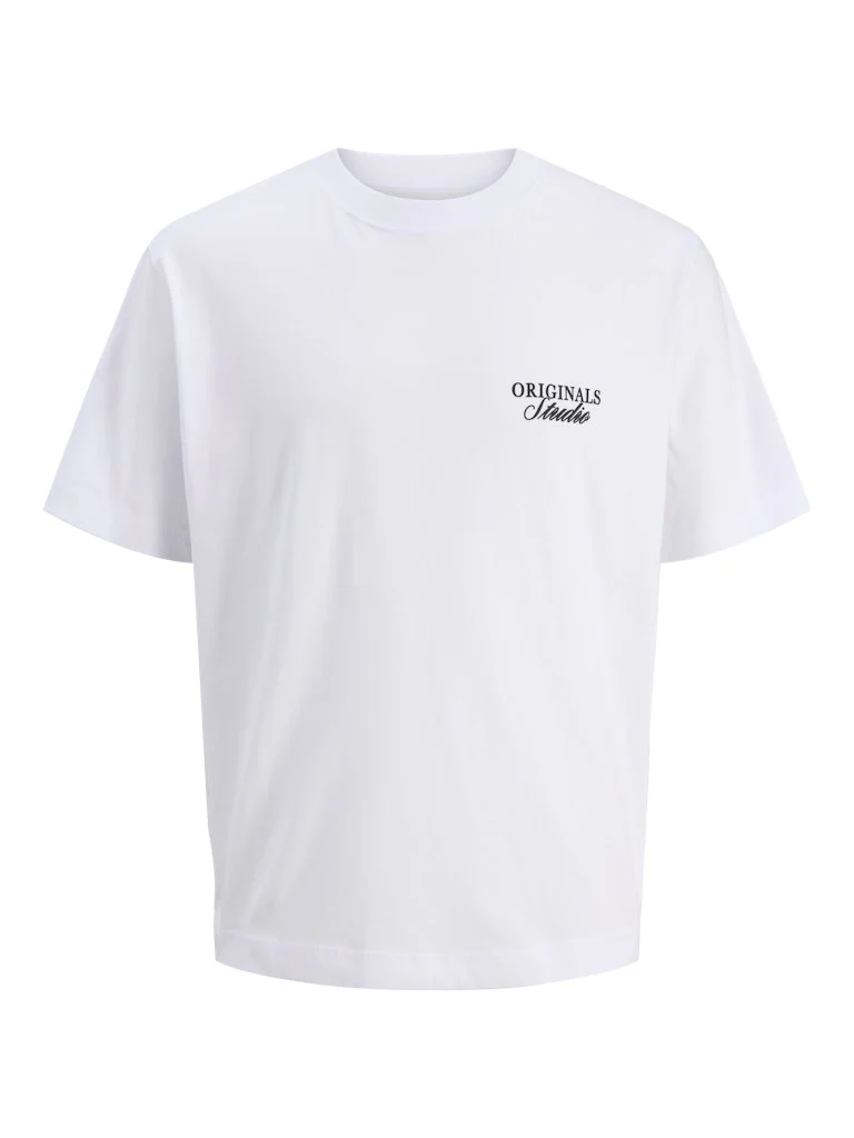 Jack & Jones Loose Fit Back Print Tee White - 377 - Image 8