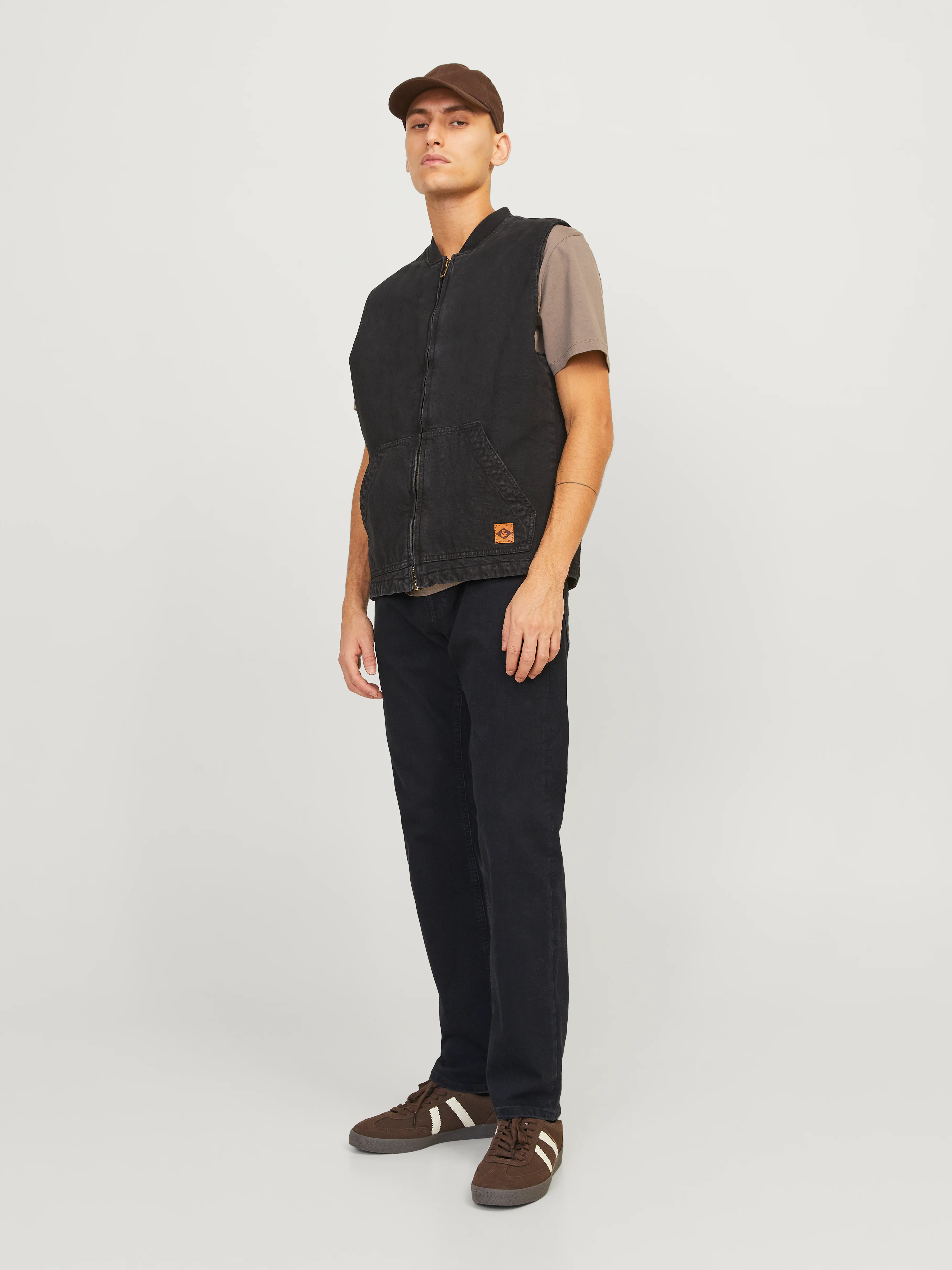 Jack & Jones Mike Tapered Fit Black Denim Jeans - 741 - Image 3