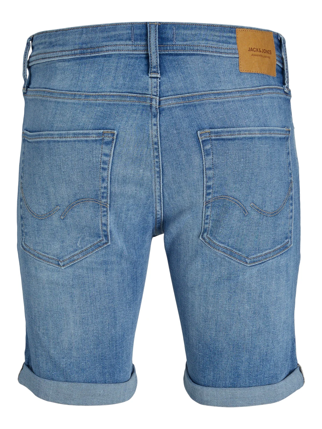 Jack & Jones Rick AM 610 Denim Shorts Light/Mid Blue - 896 - Image 2