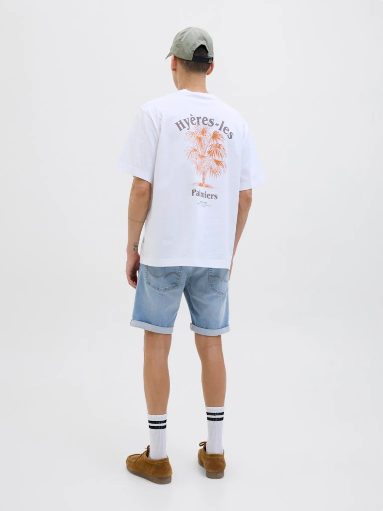 Jack & Jones Rick Original Denim Shorts Light Blue - 932 - Image 2