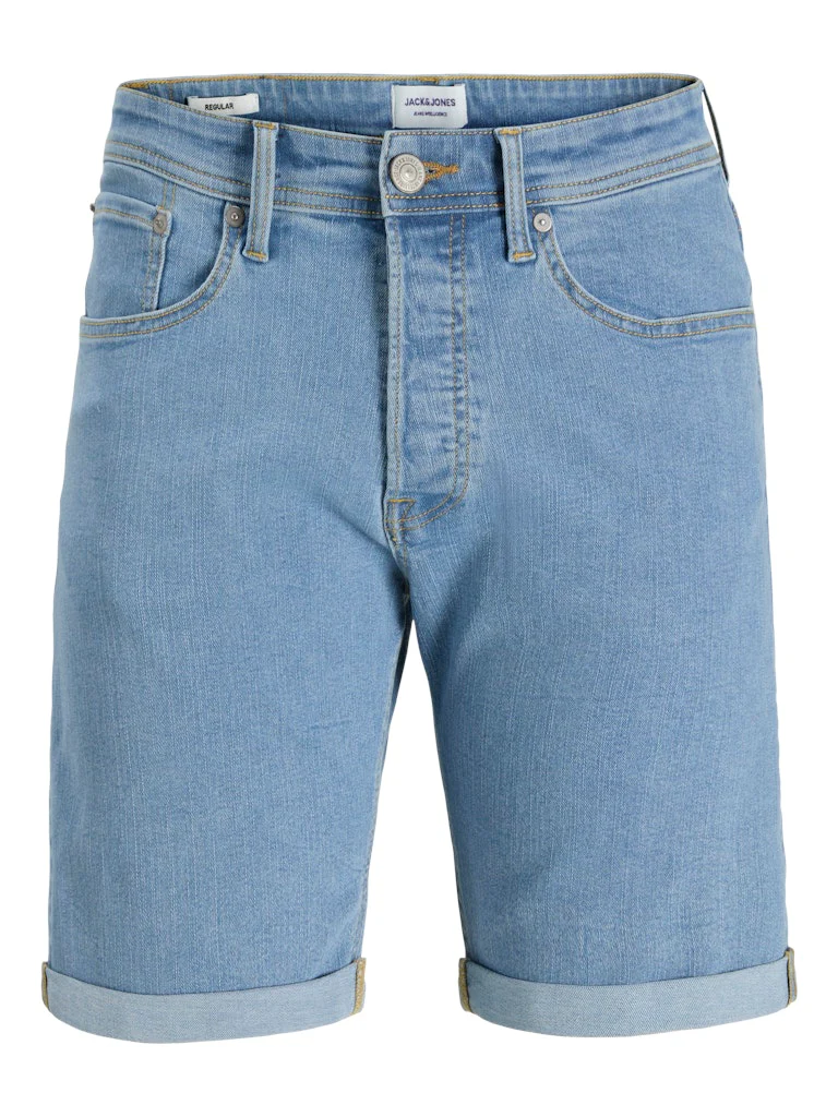 Jack & Jones Rick Original Denim Shorts Light Blue - 932 - Image 3