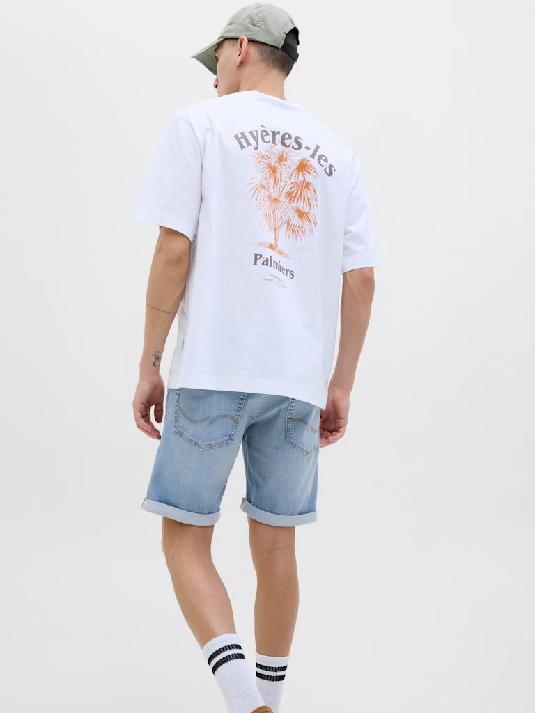Jack & Jones Rick Original Denim Shorts Light Blue - 932 - Image 6