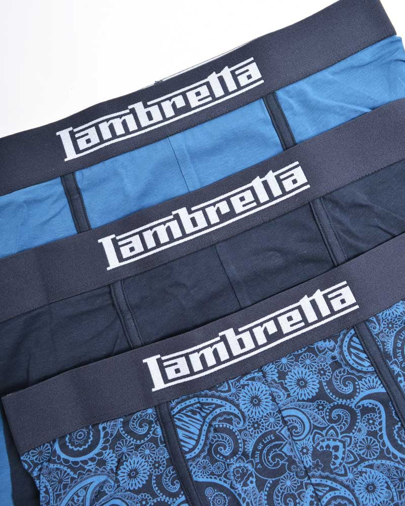 Lambretta 3 Pack Paisley Boxers Navy - 1004 - Image 3
