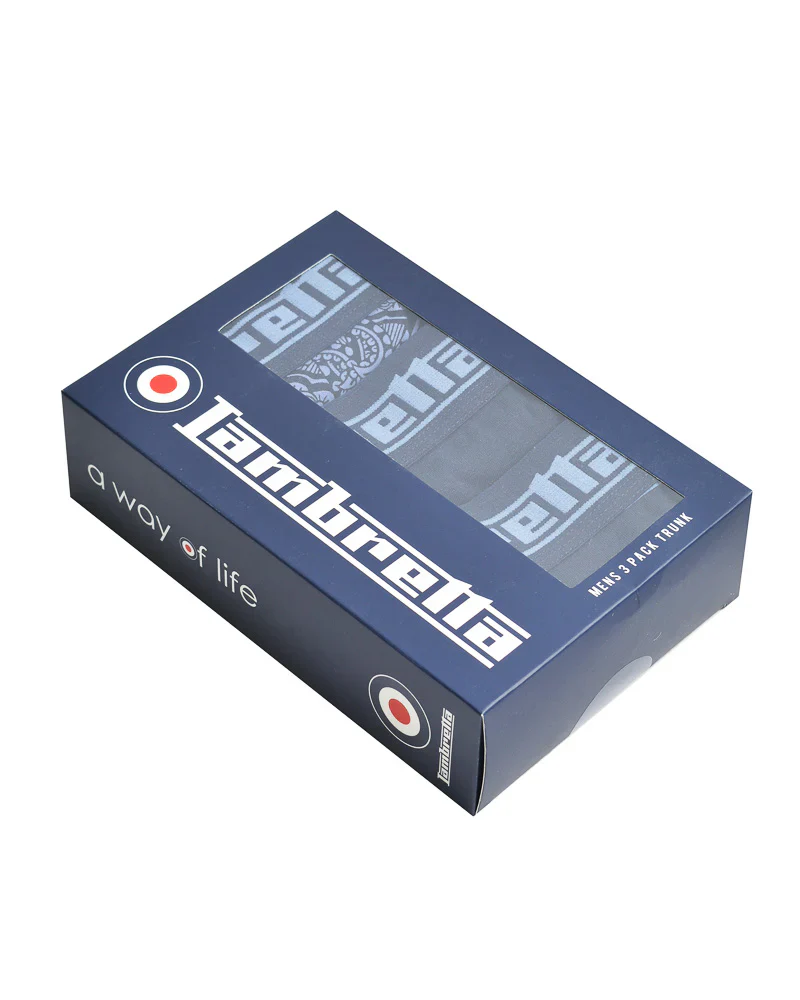 Lambretta 3 Pack Paisley Boxers Navy/Blue - 1151 - Image 3