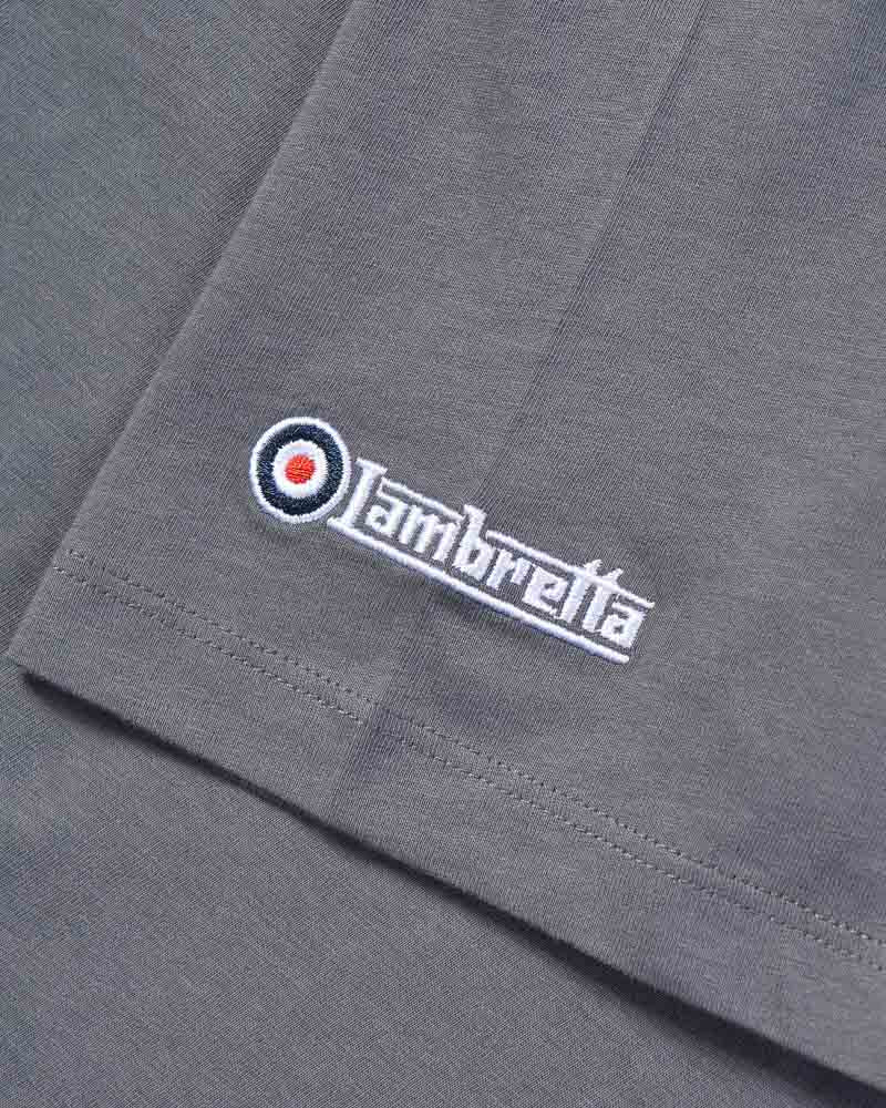 Lambretta Badges Tee Iron Grey - 208 - Image 5
