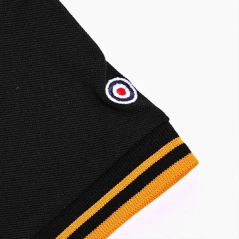 Lambretta Twin Tipped Polo Top Black & Gold - 056 - Image 4