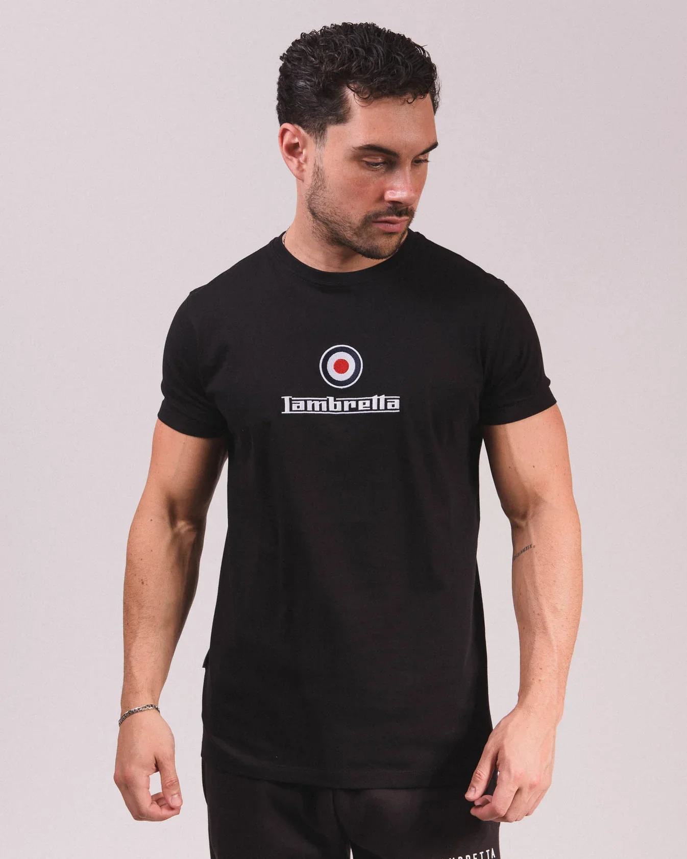 Lambretta Brand Logo Tee Black - 204