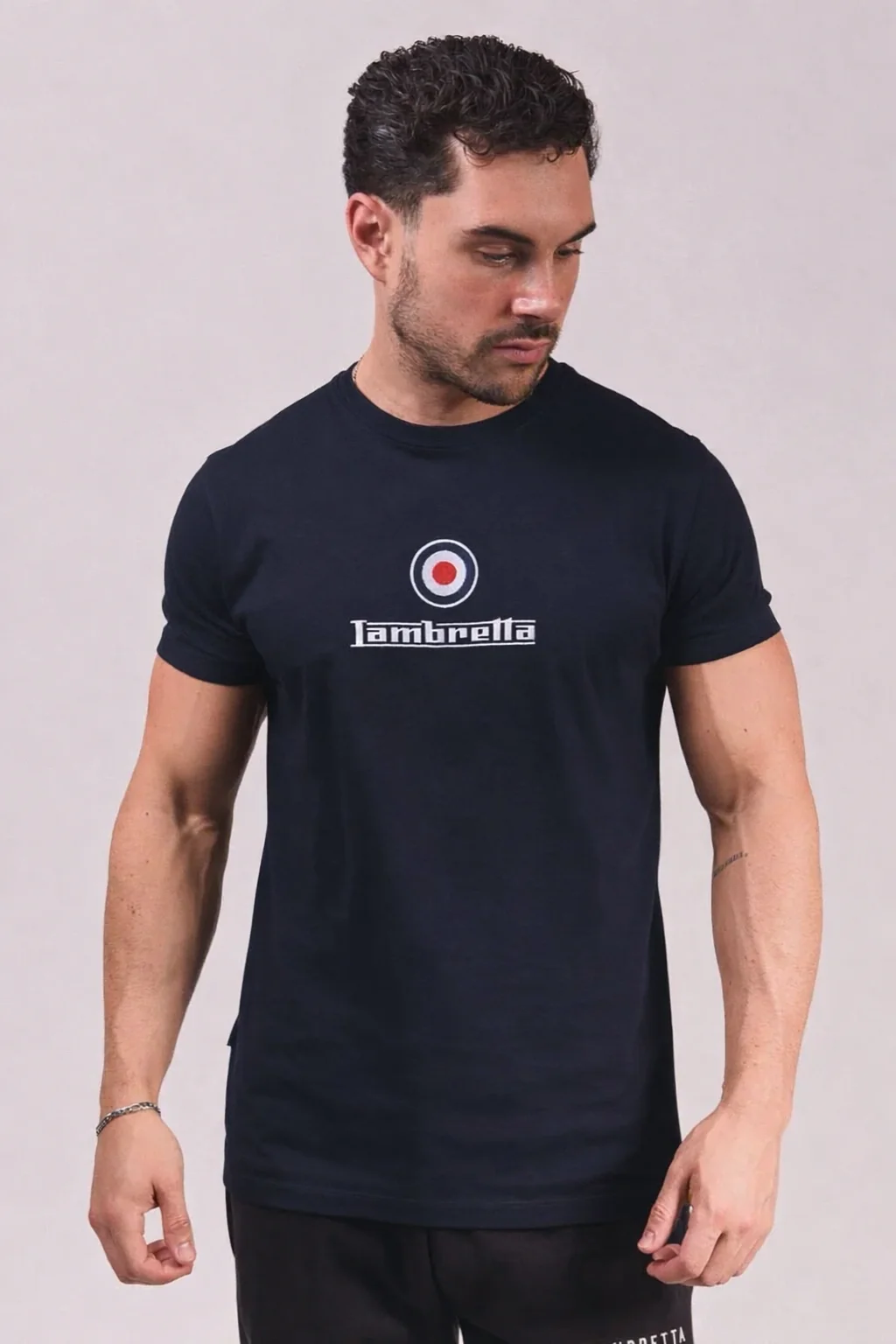Lambretta Brand Logo Tee Navy - 206