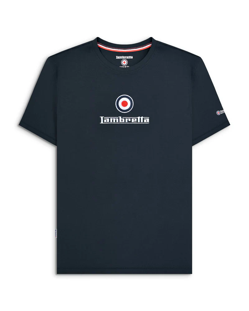 Lambretta Brand Logo Tee Black - 204 - Image 2