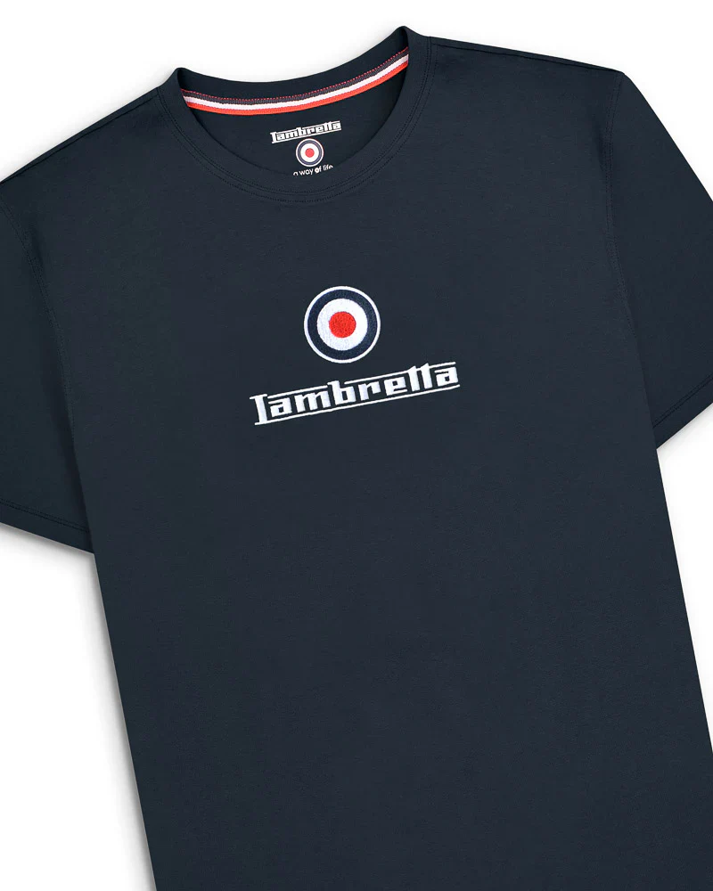 Lambretta Brand Logo Tee Black - 204 - Image 4