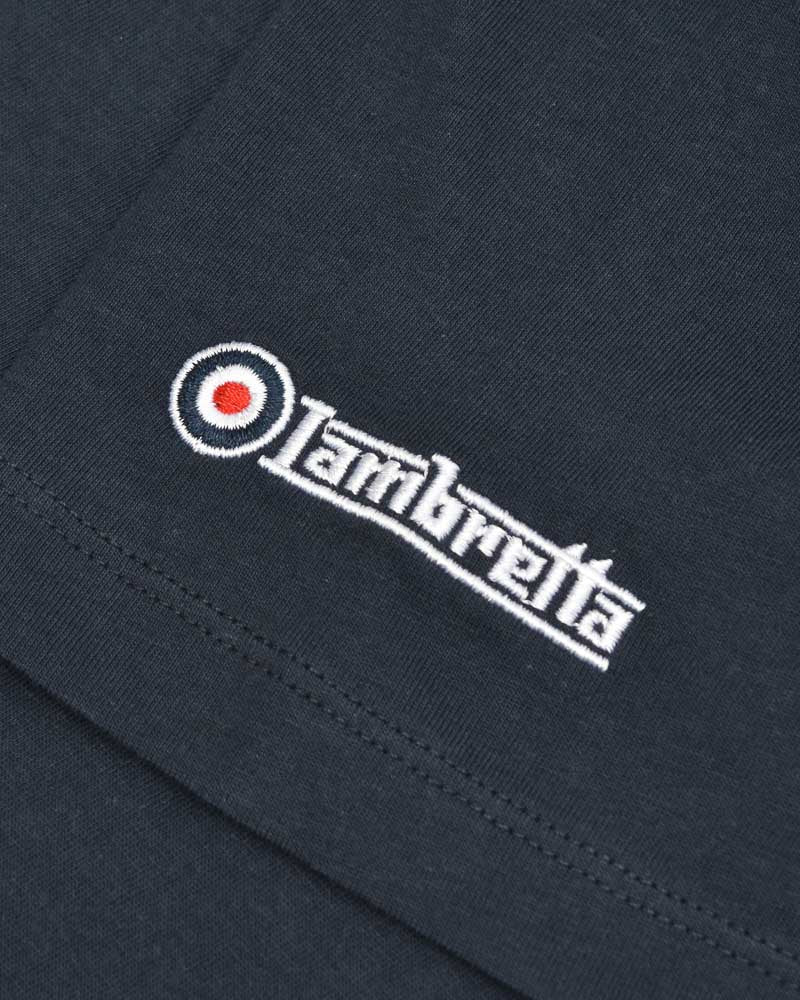 Lambretta Brand Logo Tee Black - 204 - Image 5