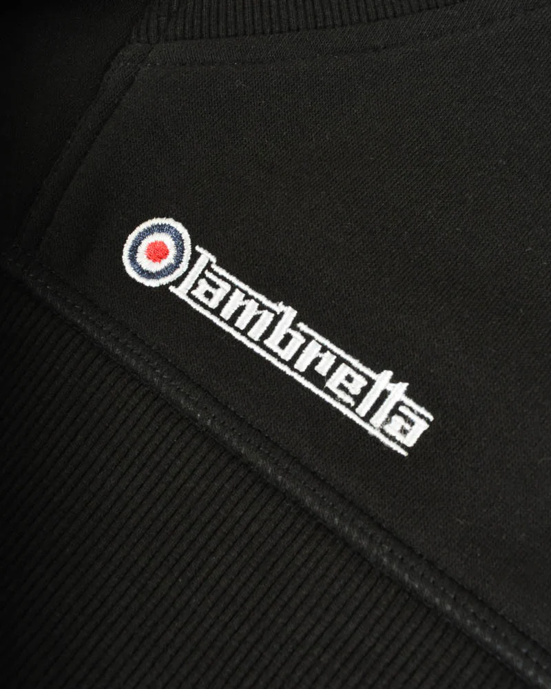Lambretta Brand Target Hoodie Black/Gold - 404 - Image 6