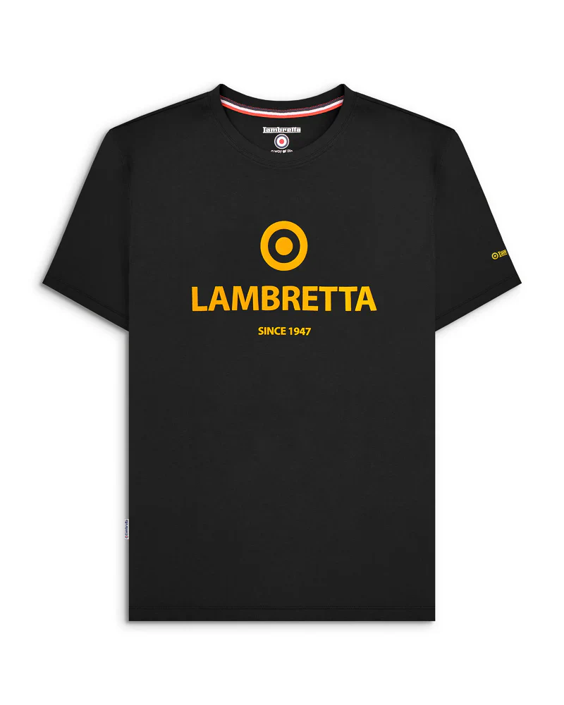 Lambretta Brand Target Tee Black - 333 - Image 2