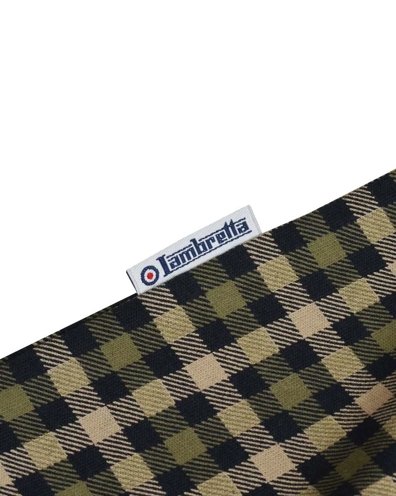 Lambretta Check Polo Navy - 140 - Image 6