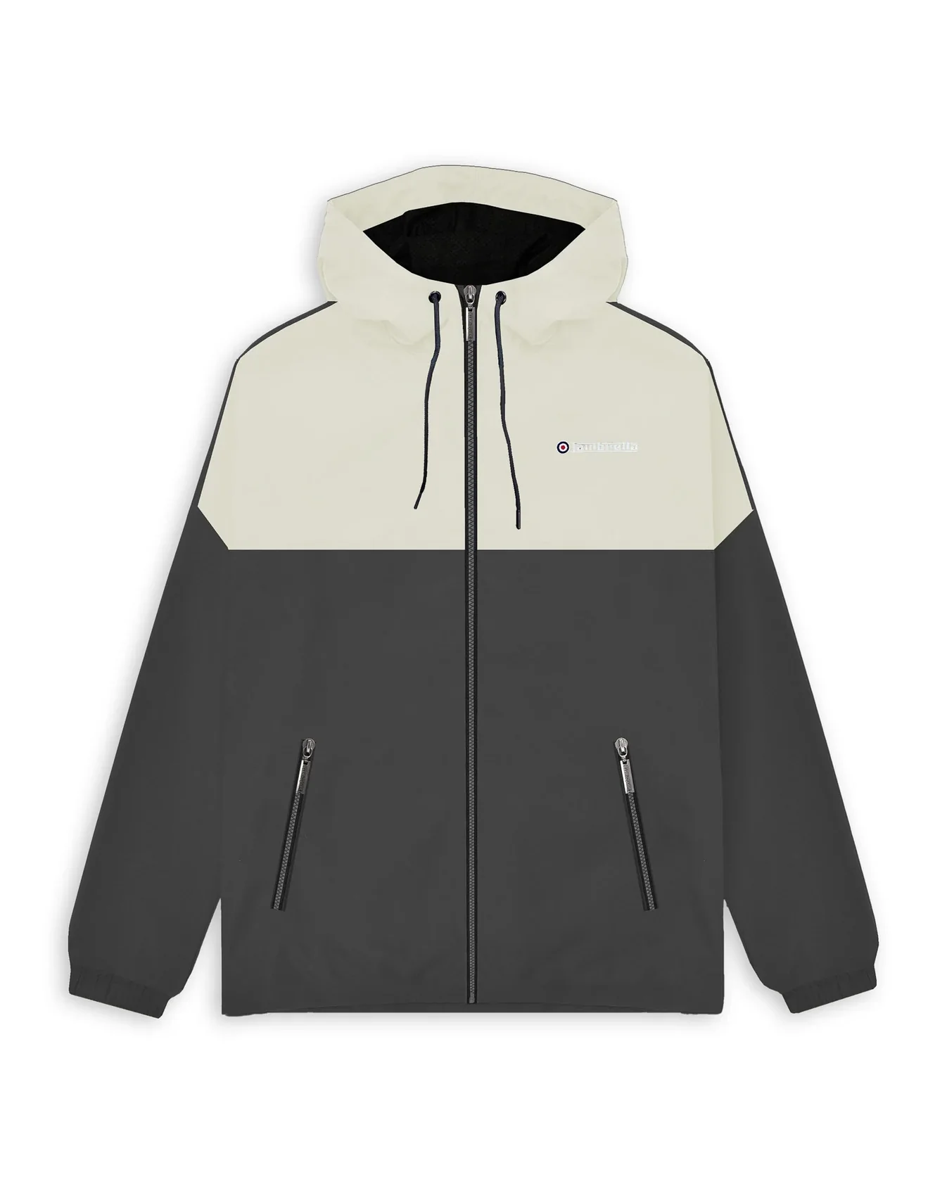 Lambretta Contrast Panel Jacket Iron/Silver - 607 - Image 2