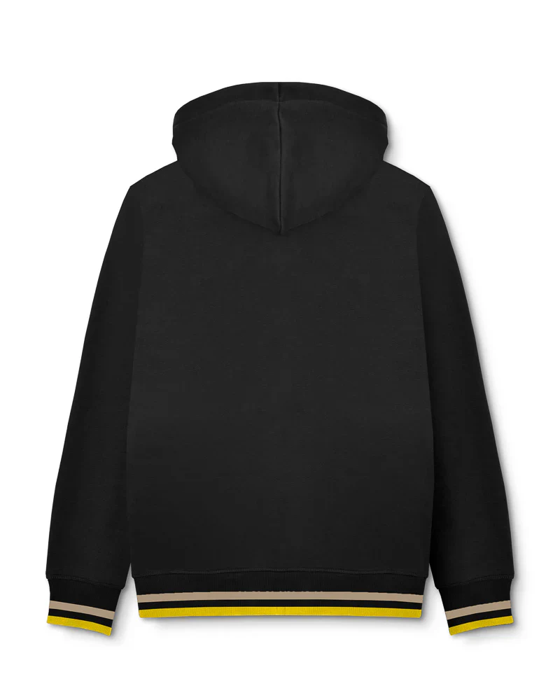 Lambretta F/Z Hoodie Black Cashew/Gold - 405 - Image 3
