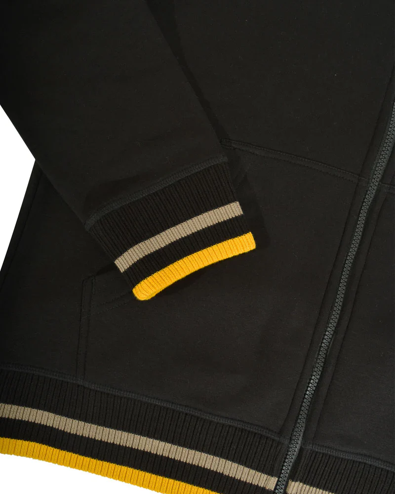 Lambretta F/Z Hoodie Black Cashew/Gold - 405 - Image 5