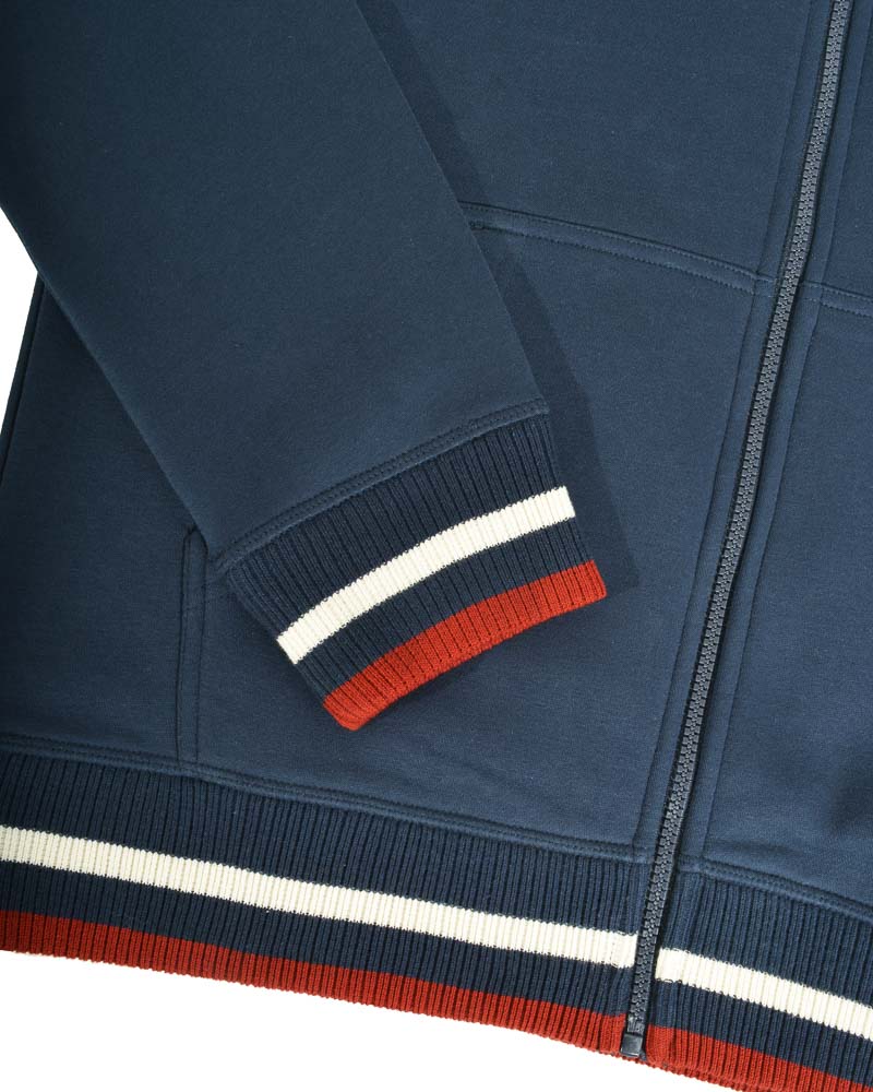 Lambretta F/Z Hoodie Navy Jet Stream/Red - 408 - Image 5