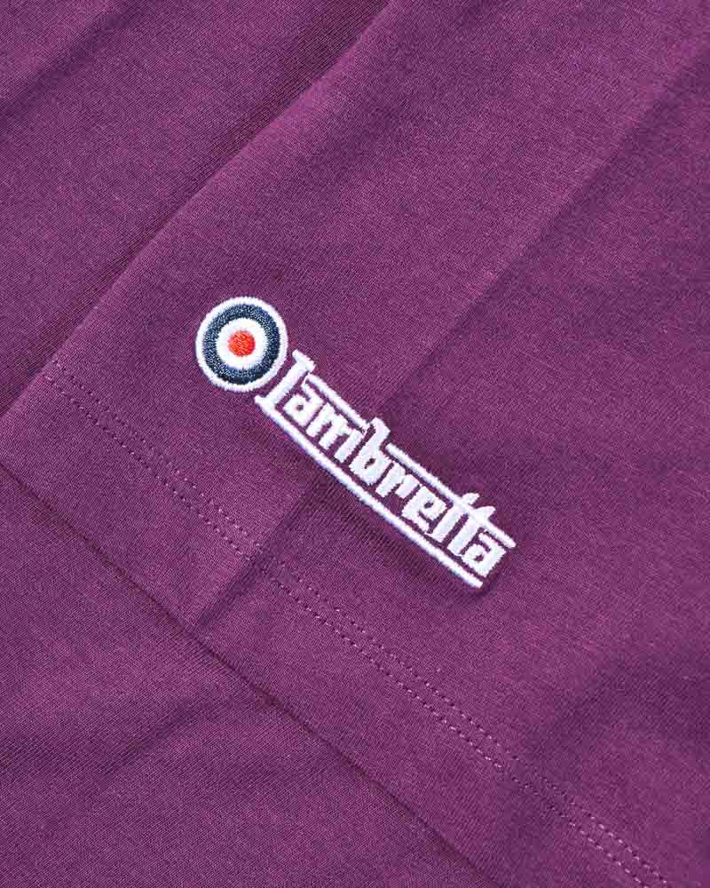 Lambretta Fade Racing Stripe Tee Winter Bloom Purple - 297 - Image 4