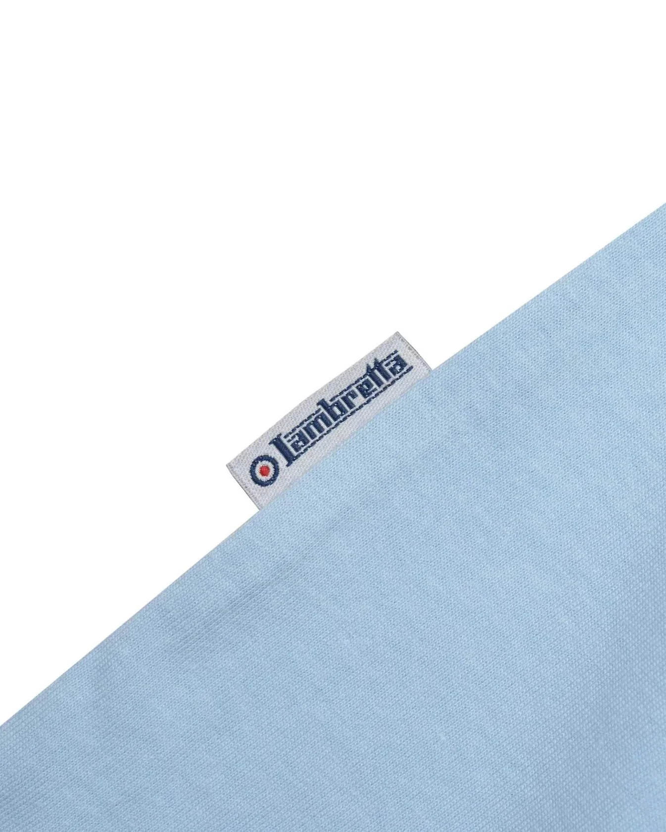 Lambretta Fade Racing Stripe Tee Sky Blue - 170 - Image 6