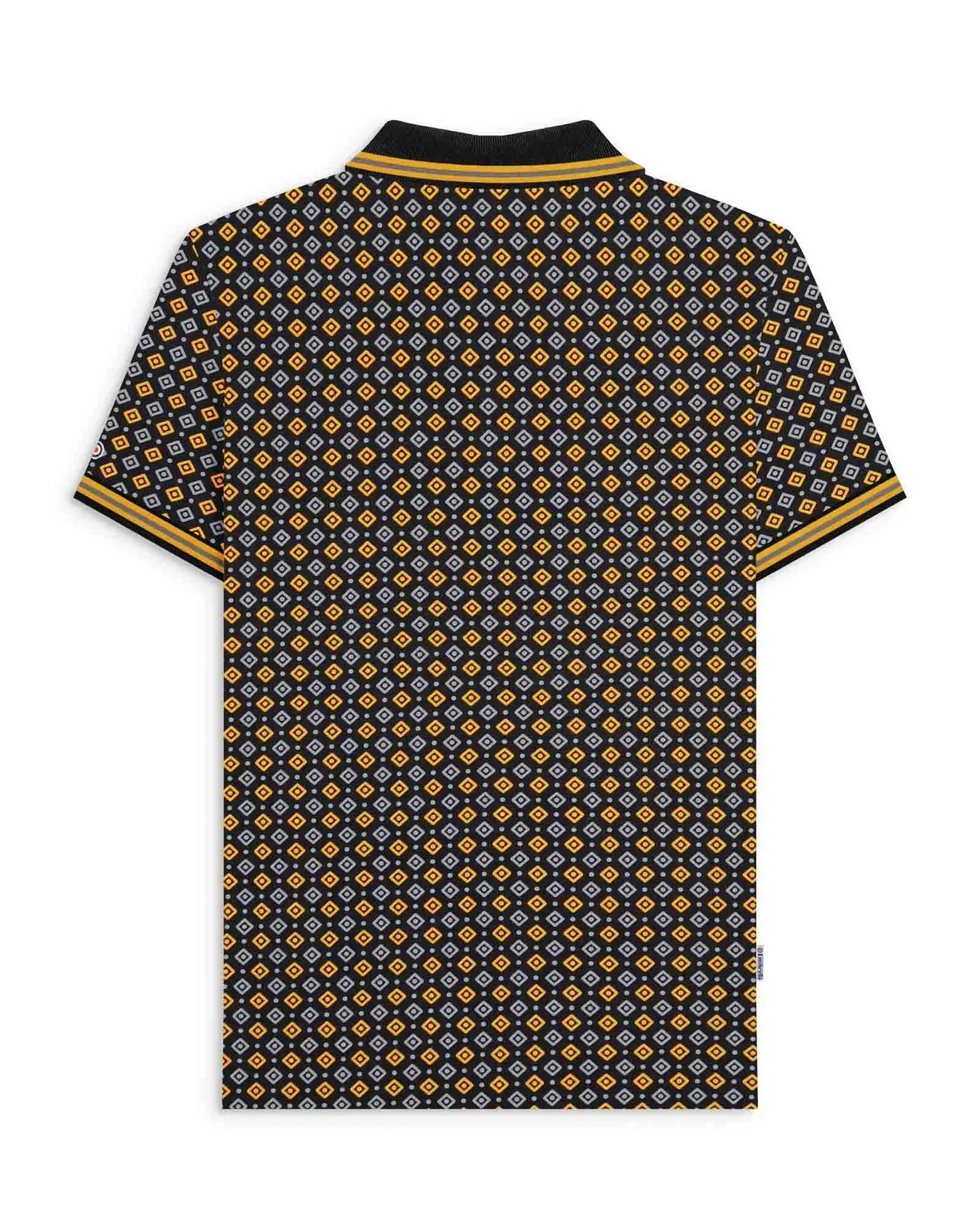 Lambretta GEO AOP Polo Black / Gold - 096 - Image 3