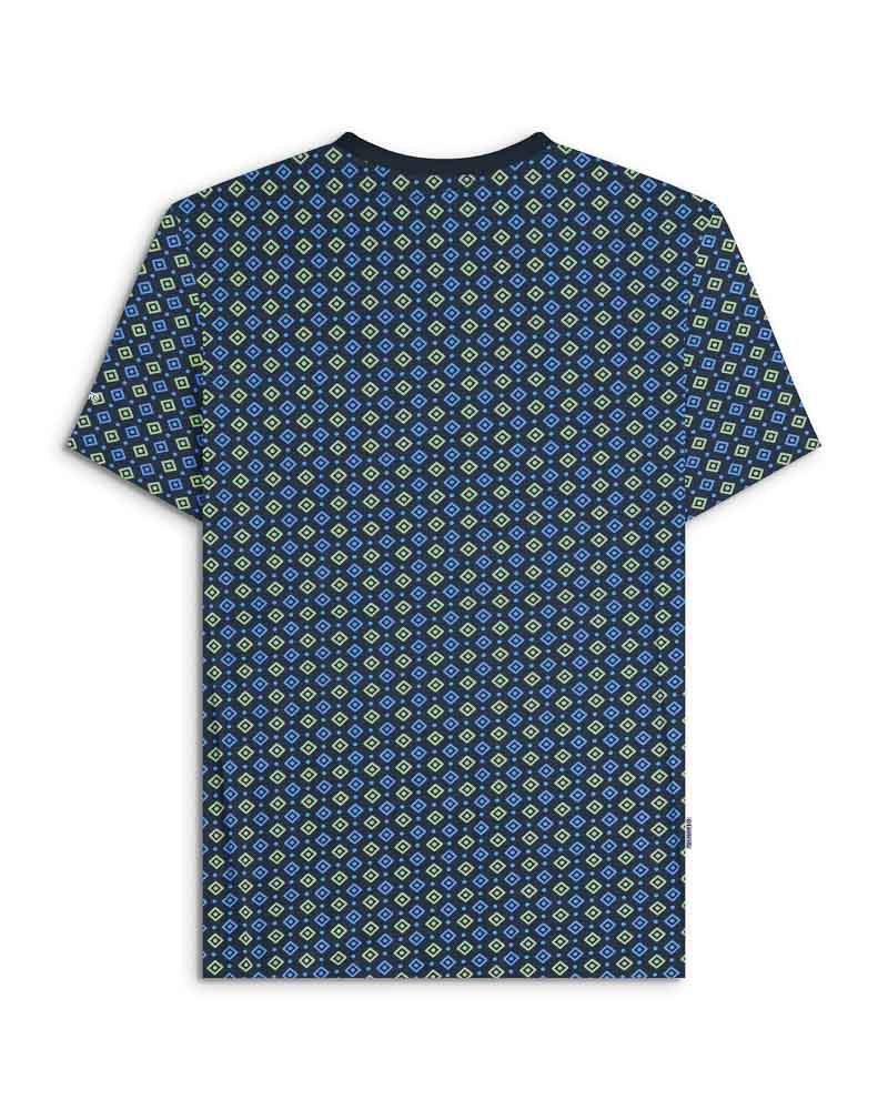 Lambretta GEO AOP Tee Navy/Basil - 229 - Image 4