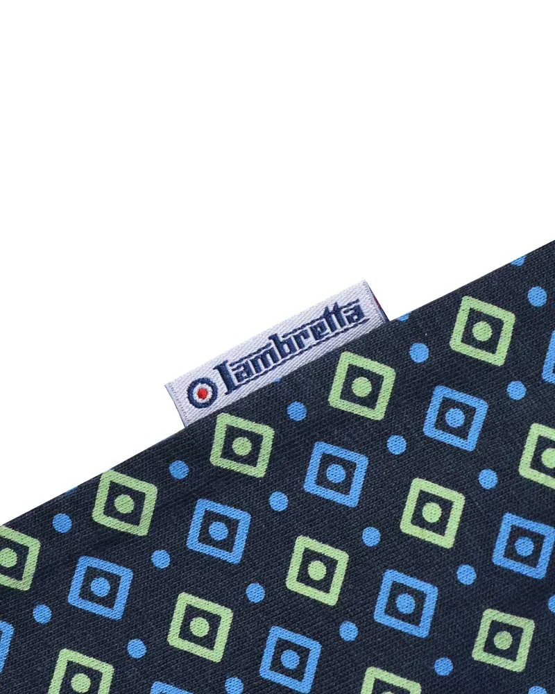 Lambretta GEO AOP Tee Navy/Basil - 229 - Image 6