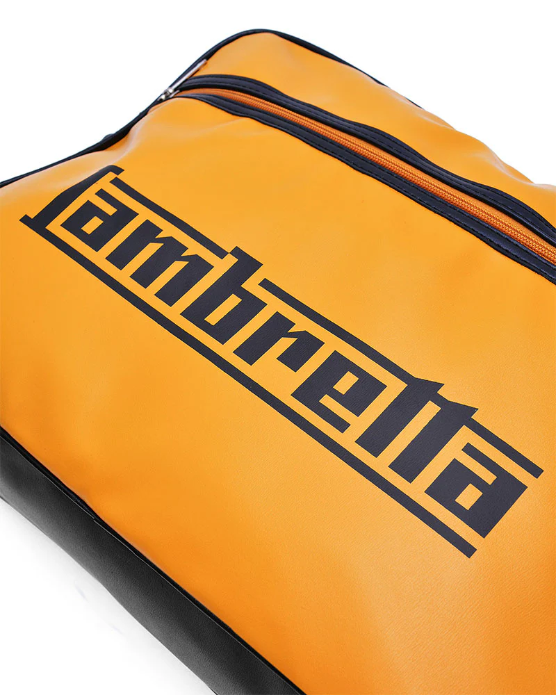 Lambretta Logo Flight Bag Black / Mustard - 1007 - Image 3