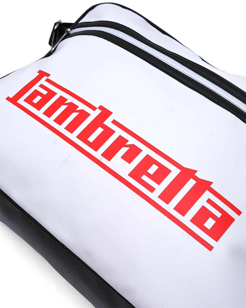 Lambretta Logo Flight Bag Black / White - Image 3
