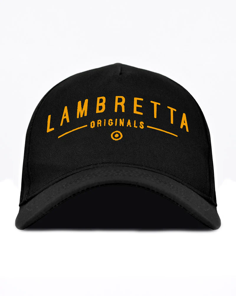 Lambretta Originals Baseball Cap Black/Gold - 1171 - Image 2