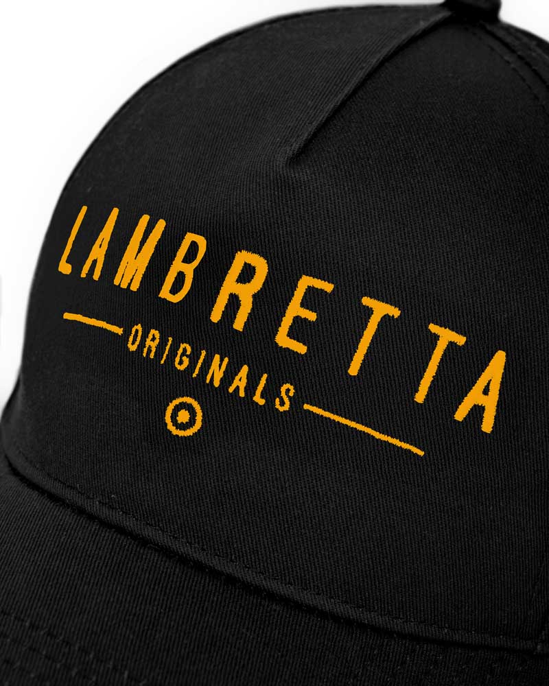 Lambretta Originals Baseball Cap Black/Gold - 1171 - Image 5
