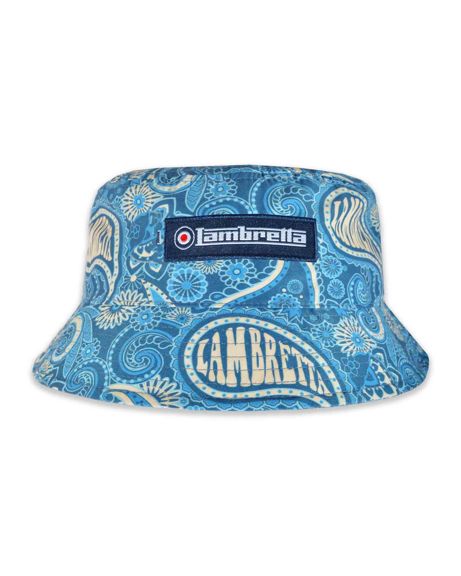 Lambretta Paisley Brand Bucket Hat Dark Blue - 1179 - Image 2
