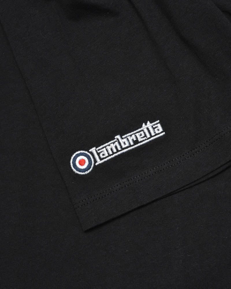 Lambretta Paisley Target Tee Black - 341 - Image 5